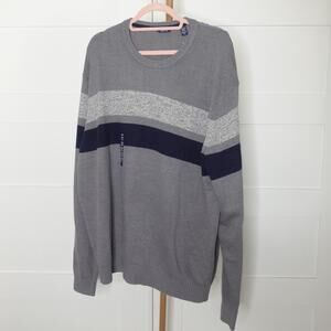 New Men's sweater Izod plus size XXL grey color fall stylish